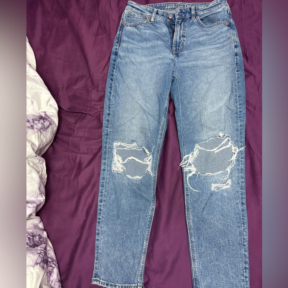 American Eagle straight leg jeans (may be considered mom jeans)